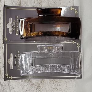 2 Large 4 inch jaw hair clips